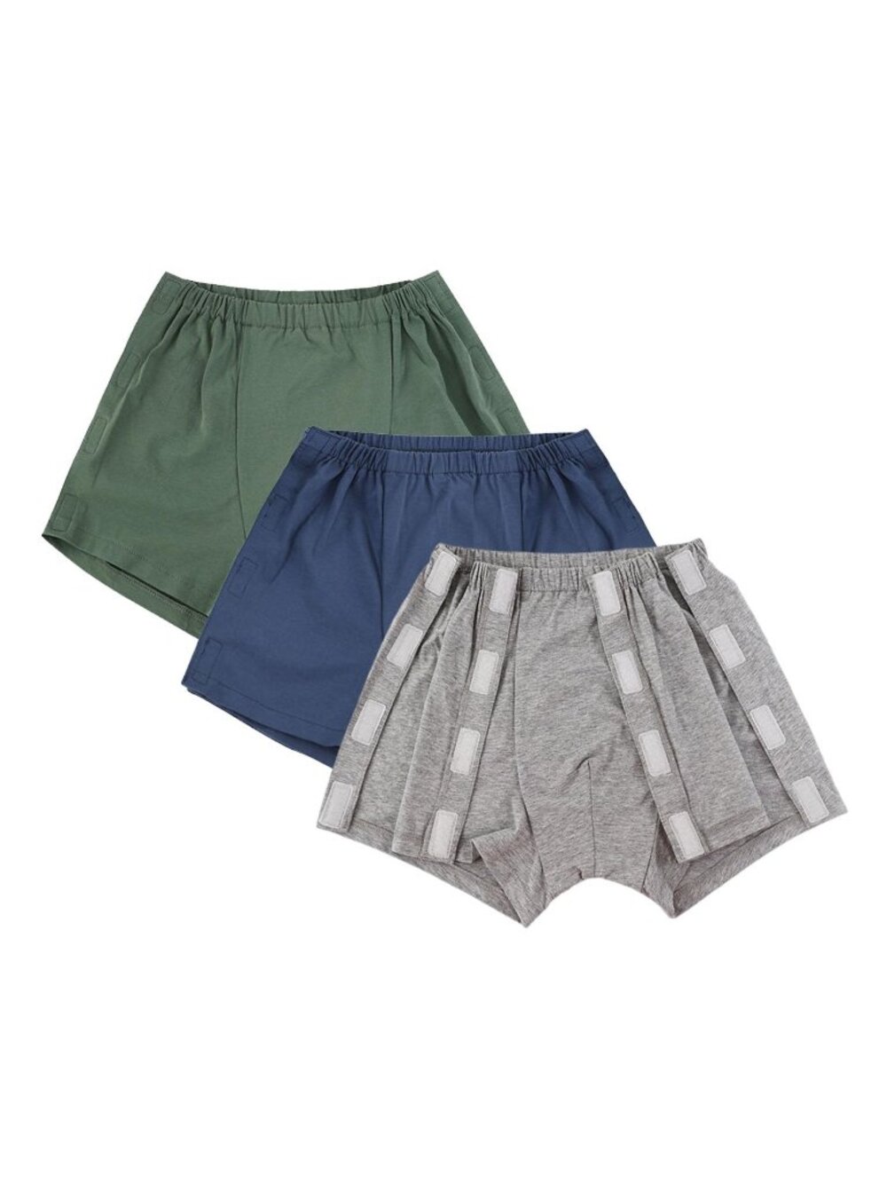 3 Pack Tear Away Underwear Post Surgery Boxer Briefs Men Adaptive Incontinence X